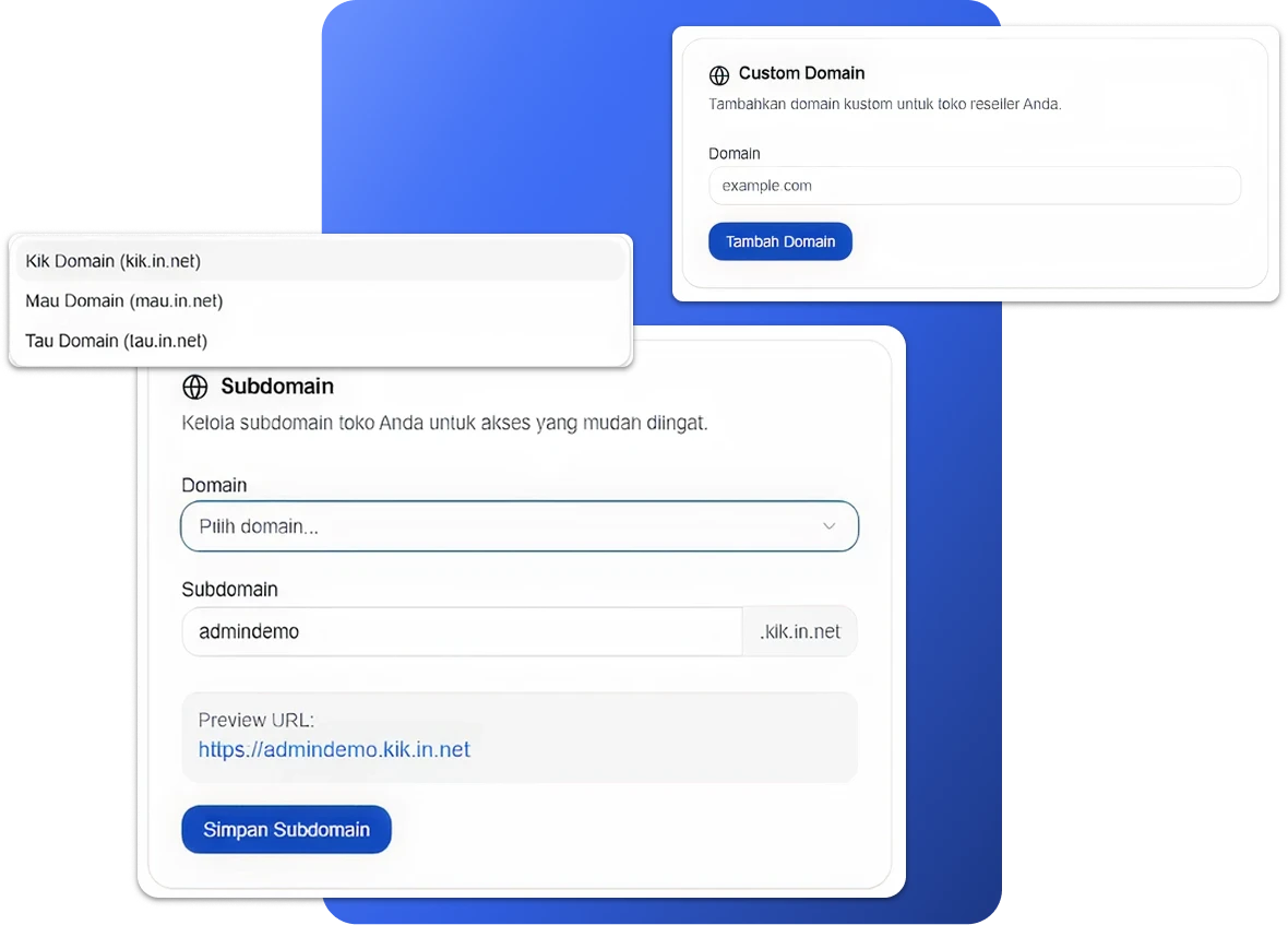 Integrasi Pembayaran & Domain